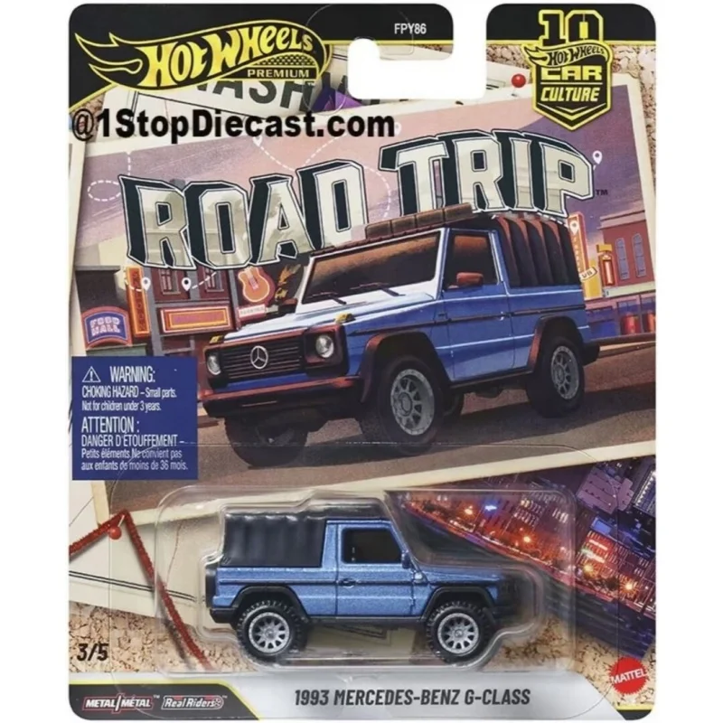 Hot Wheels Premium Car Culture Road Trip FPY86 Diecast Car Model Metal Metal Real Riders Land Rover Mercedes Subaru Collectible