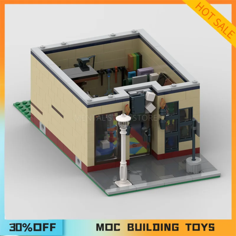 3291PCS Customized MOC Game Store Storage Unit with Alley Building Blocks Technology Bricks Creative Assembly Toys Holiday Gifts