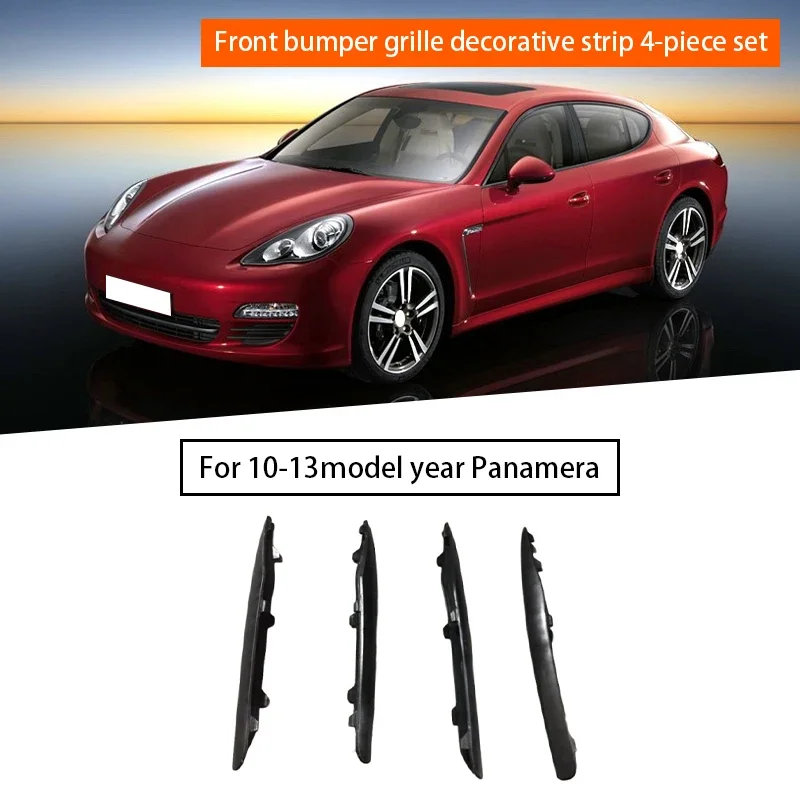 

4Pcs Car Front Bar Grille Trim for Porsche Panamera 970.1 2011-2013 7050557300 7050557400 7050557500 7050557600