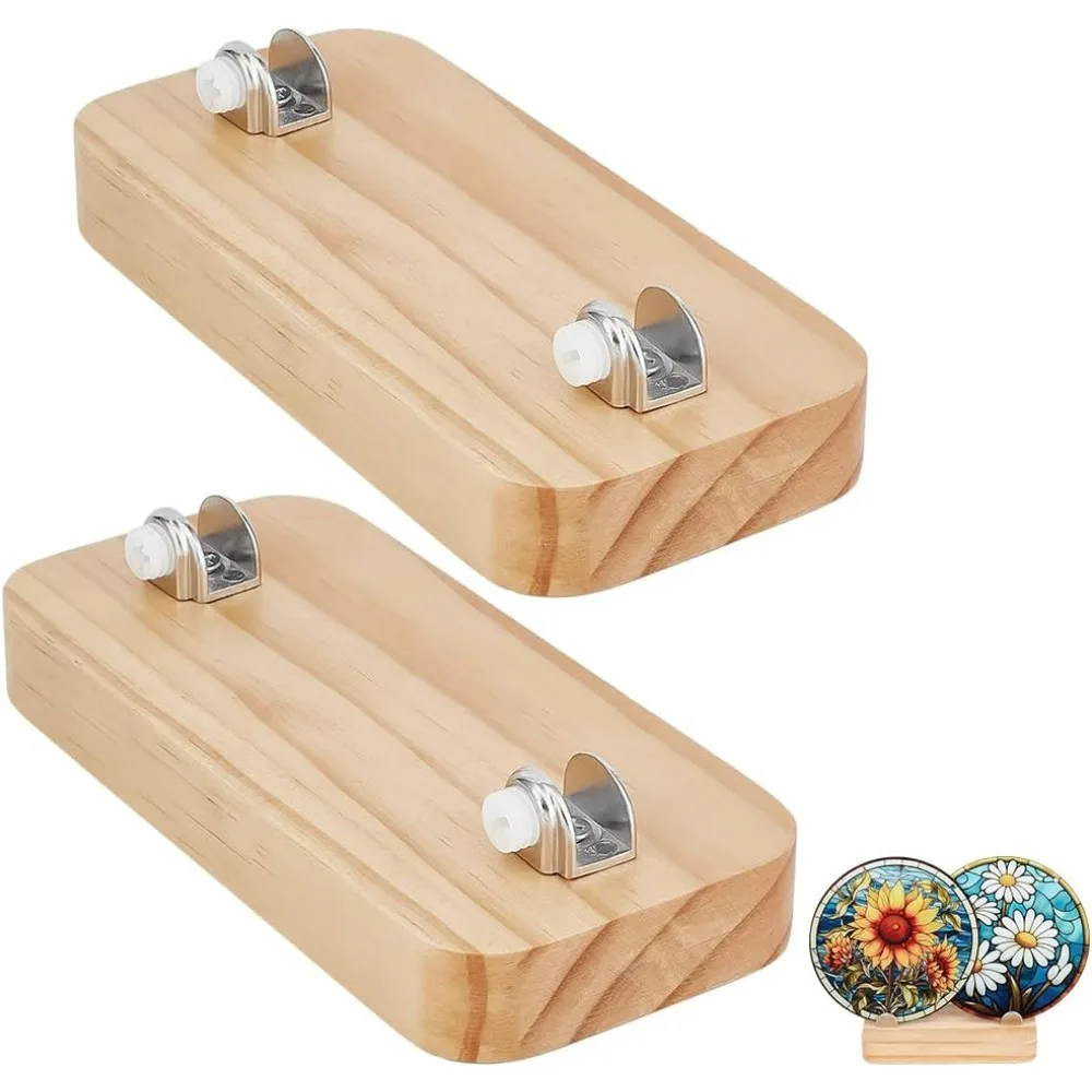 Wood Display Stand for Stained Glass Piece 5.9