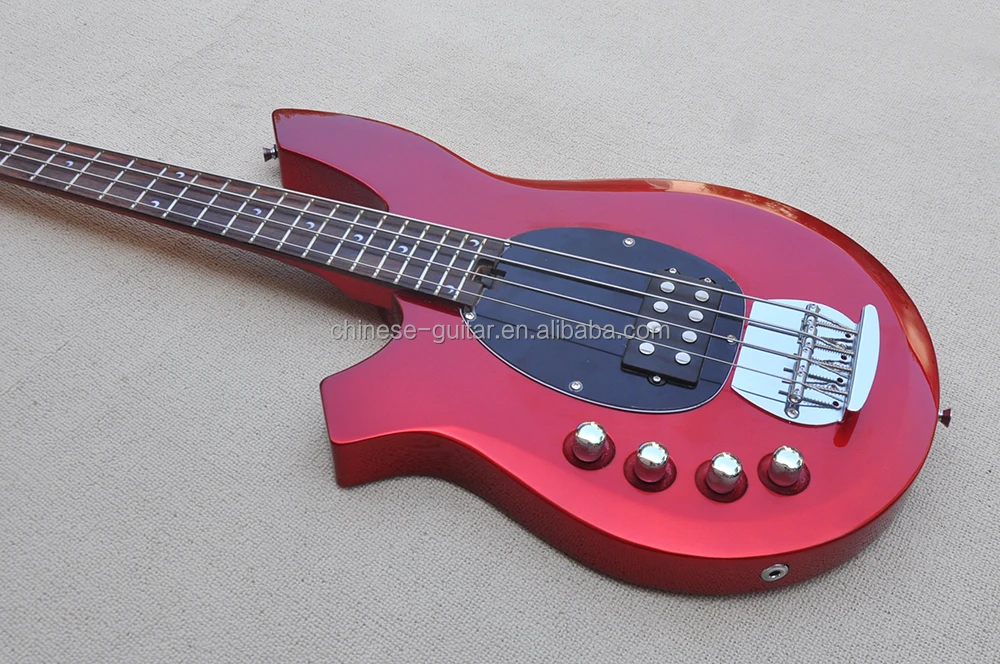 Flyoung Wholesale Musical Instrument High Quality Electric Bass Guitar Left Handed 4 Strings Bass
