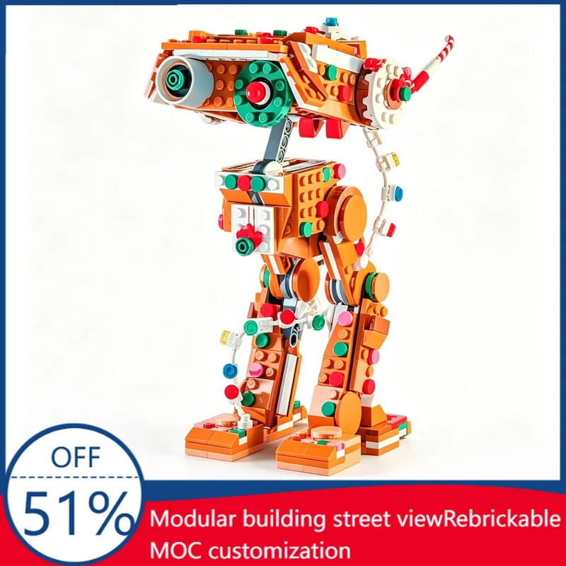 511Pcs Gingerbread BD 1 Droid Star Battle Custom Building Blocks Christmas Themed Model Educational Assembly Toy Collectors Gift