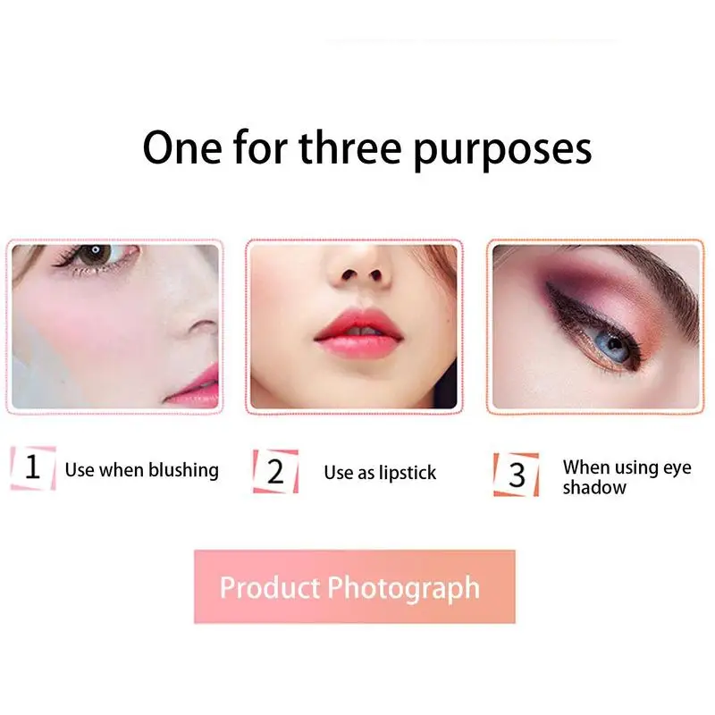 Stick For Cheeks Waterproof Makeup With Cream Makeup For All Skin Tones 2 In 1 Double-head And Lipstick Makeup Gift For Women