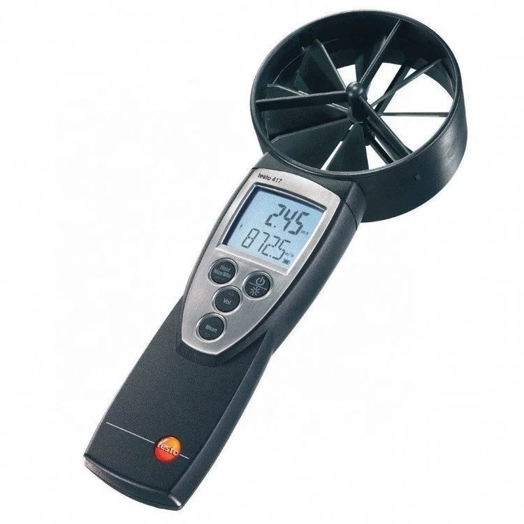 Original testo 417 impeller anemometer High precision tachometer to measure air volume temperature