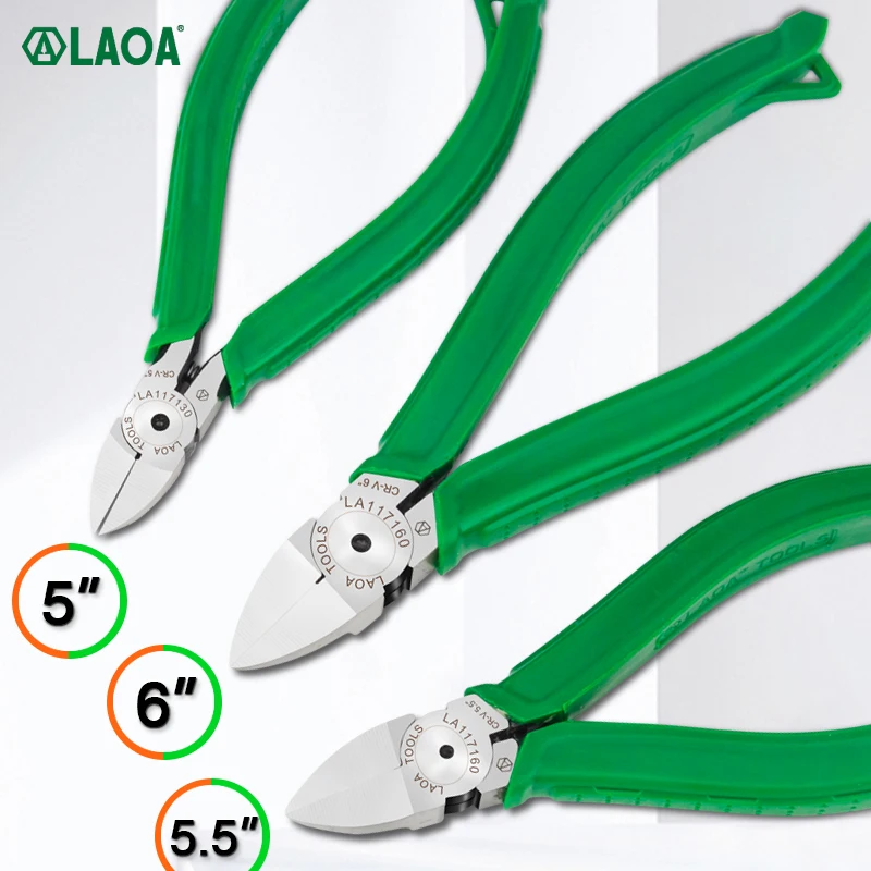 LAOA Cr-V Plastic Pliers Diagonal Pliers Cable Cutters Cutting Electrical Wire Side Snips Jewelry Electrictrician Tool