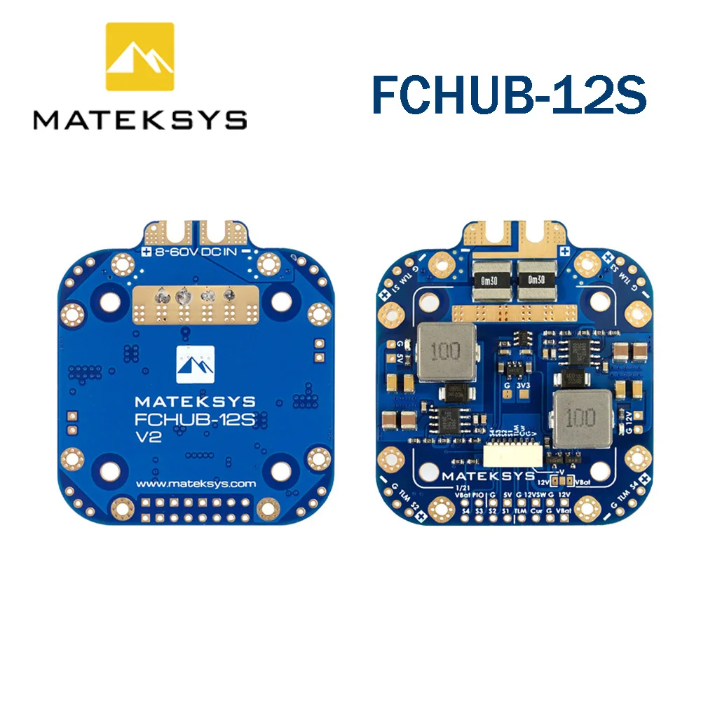 Matek Mateksys XCLASS PDB FCHUB-12 PDB Hub carte de Distribution d'énergie 8 ~ 60V 3 ~ 12S LiPo BEC avec 440A pour Drone longue portée XClass FPV