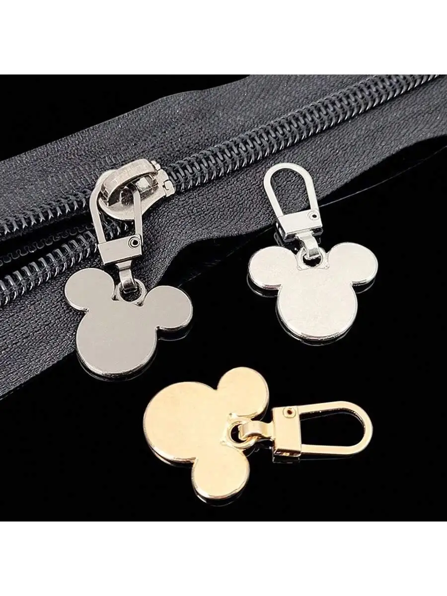Cerniera per cartoni animati di Topolino da 5 pezzi, cerniera per vestiti, borse da viaggio, valigie e zaini