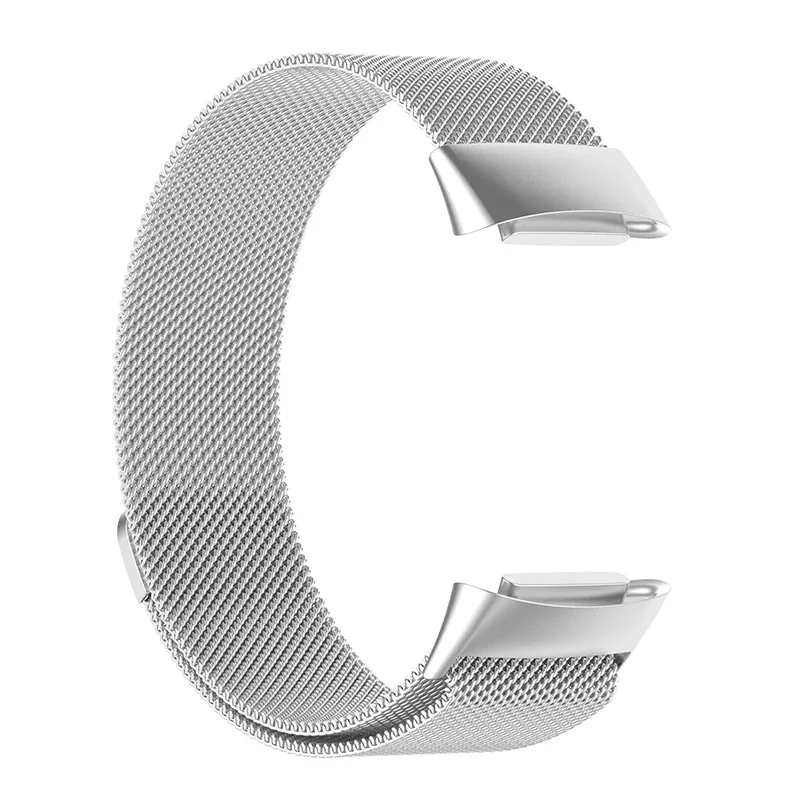 Stainless Steel Bands For Fitbit Charge 5 6 Smart Wacth Magnetic Loop Mesh Bracelet Wrist Strap Correa For Fit bit Charge 5