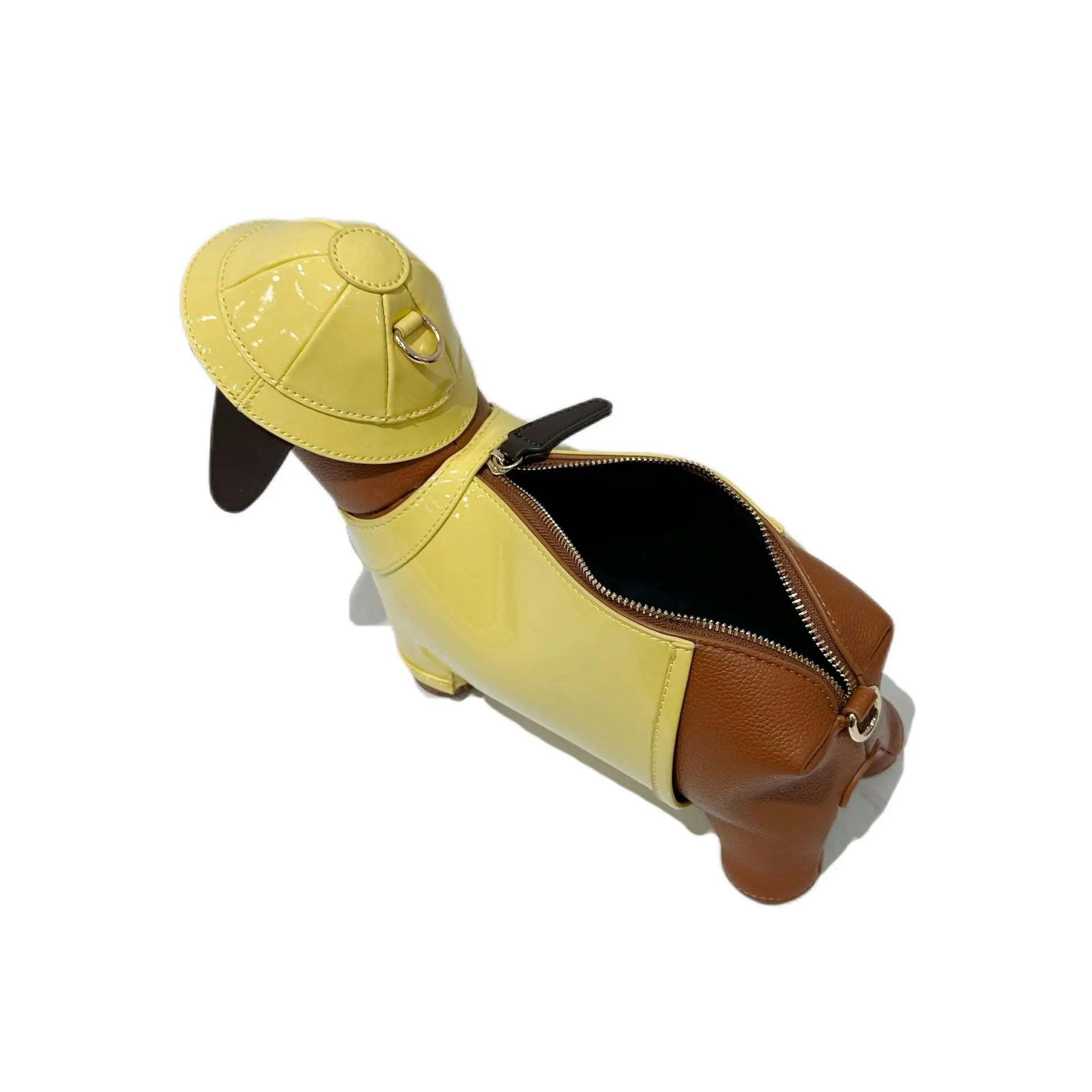 Cute Dachshund Crossbody Bag - Women's PU Leather Shoulder Bag