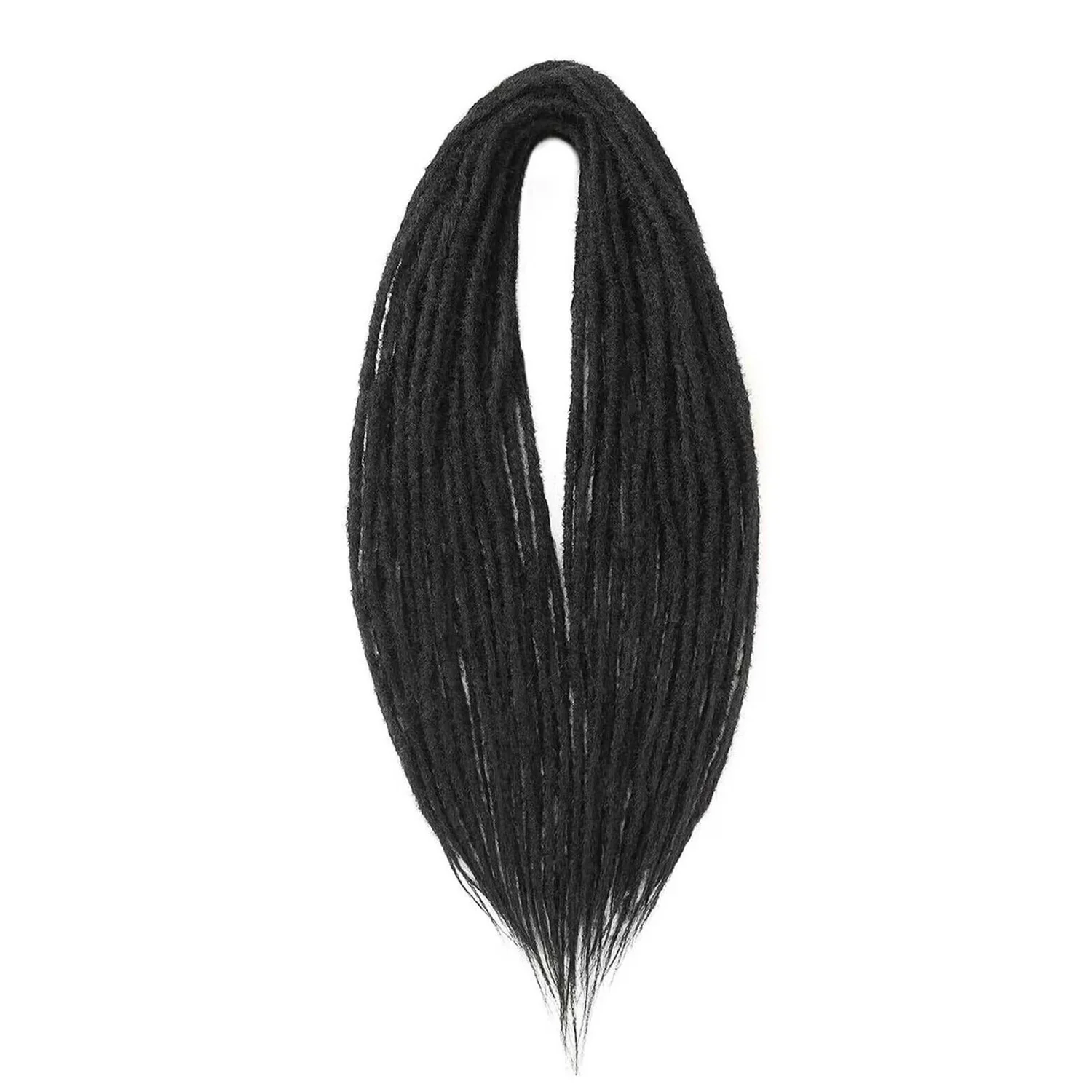 24 Inches Double Ended Dreadlock Extensions Straight Synthetic Dreadlock Extensions Strands Dreads Extensions