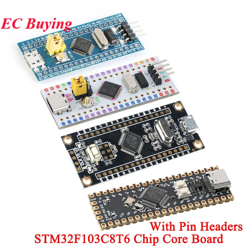 2Pcs/1pc STM32F103C8T6 ARM Cortex-M3 STM32F103 STM32 F103C8T6 Chip Type-C Interface Minimum Core System Development Board Module