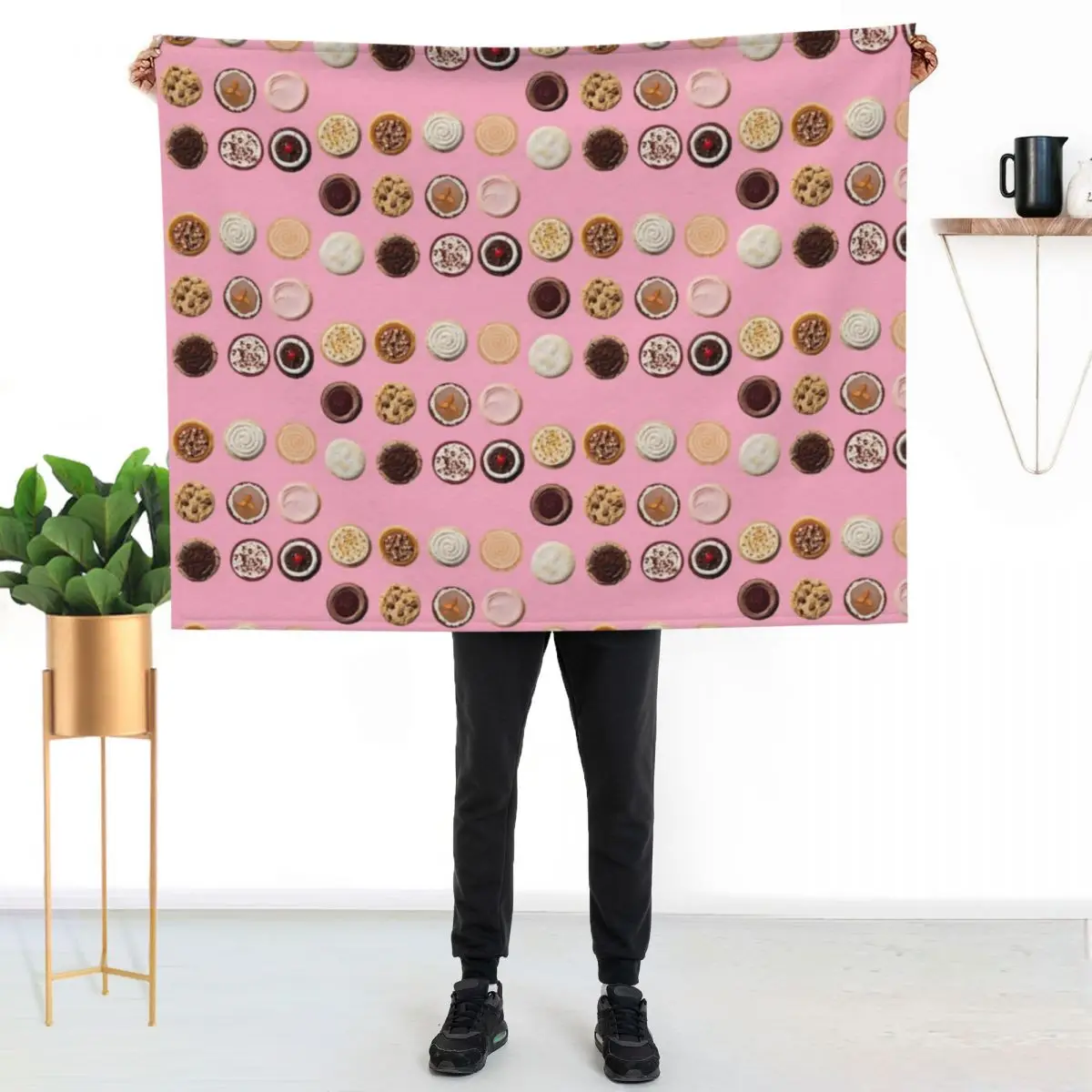 Crumbl Cookies Throw Blanket bed plaid warm winter Summer Beddings anime Luxury Brand Single Blankets