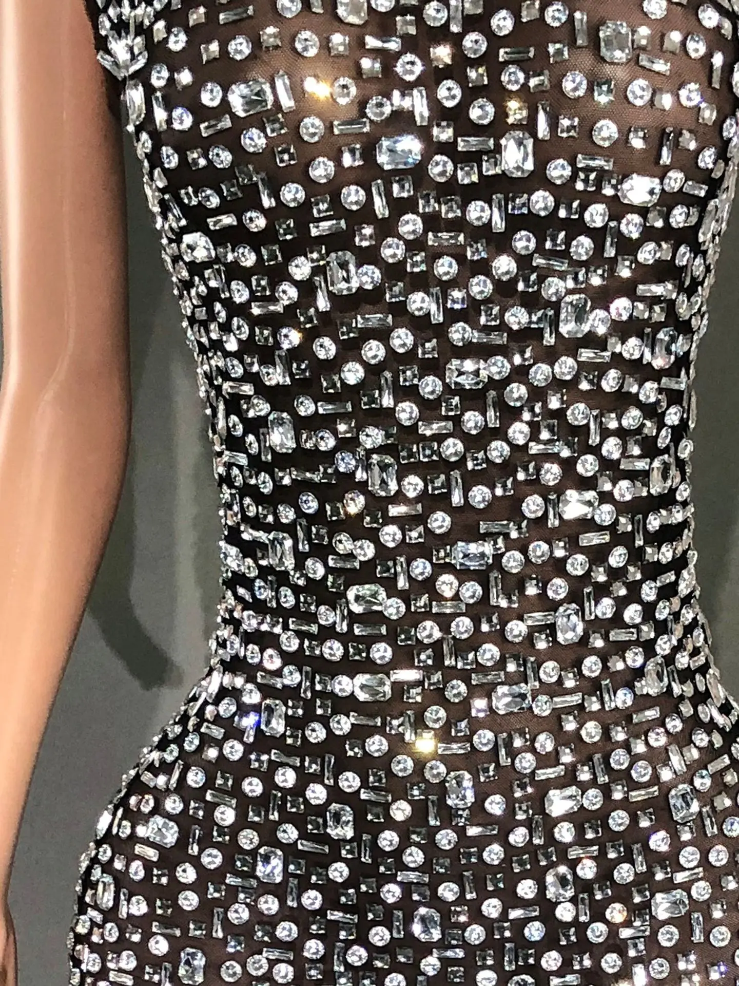 Slim-fit Long Sleeveless Long Dress Cheongsam Split Robes De Soirée Haute Qualité Black Prom Dresses Luxury Birthday Dress Woman