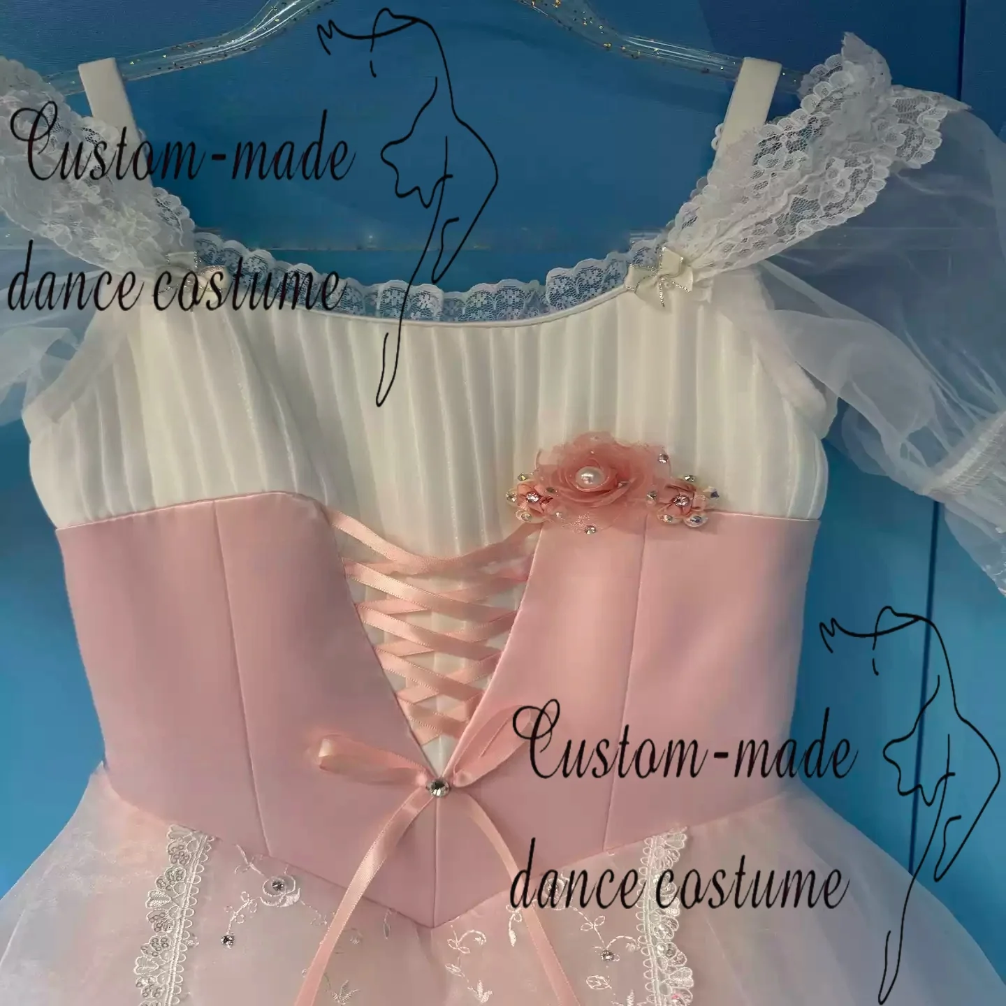 Red Gebeilia's daughter who can't be stopped, variation long gauze skirt ballet performance costume customization
