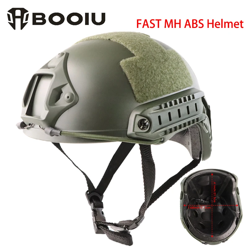 booiu-タクティカルファストヘルメット-mh-エアソフトヘルメット軽量-abs-調整可能なアウトドアスポーツ-cs-シューティングウォーゲーム保護ヘルメットギア
