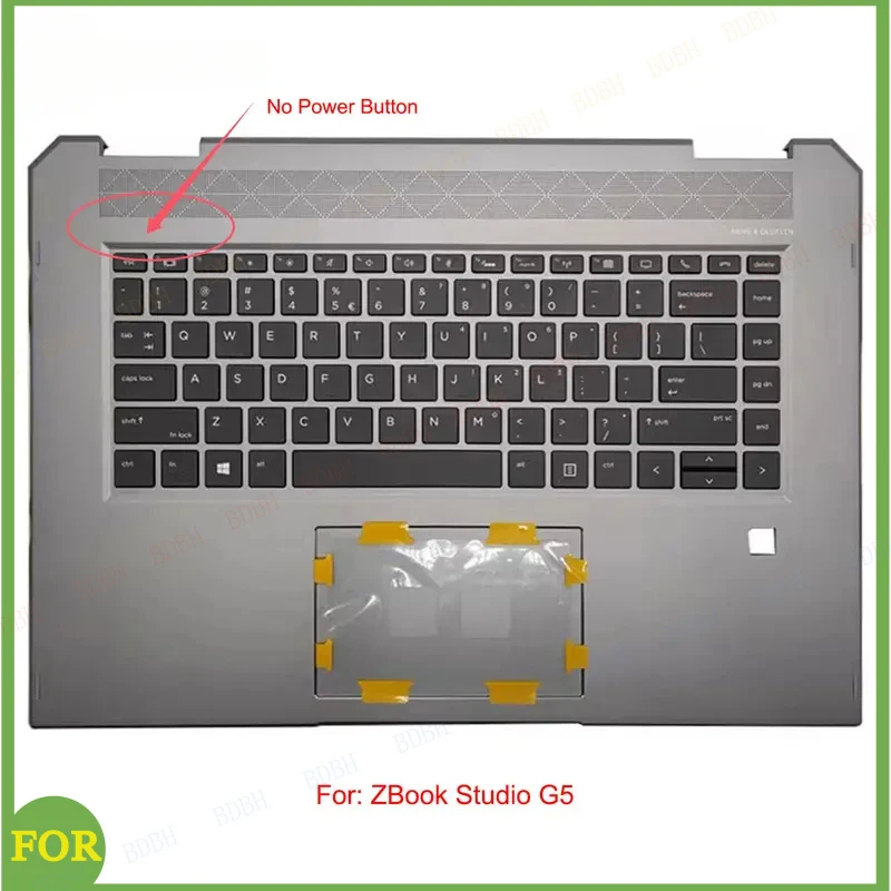 

Новая подставка для рук BDBH с клавиатурой с подсветкой для HP ZBook Studio G5 L34210-001, серая, 15,6 дюйма