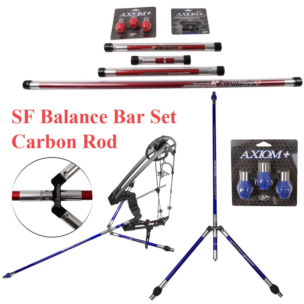 

30/12/5 Inch Carbon Balance Bar Bow Stabilizer Counterweight 40° V-bar Bow Archery Competition Target Outdoor Hunting Shooting