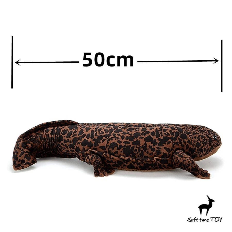 Chinese Giant Salamander High Fidelity Anime Cute Plushie Axolotl Plush Toys Lifelike Animals Simulation Stuffed Doll Kawai Toy