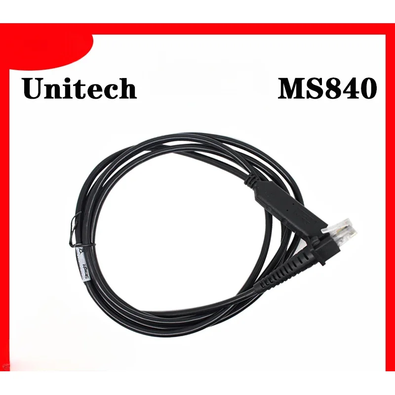

Совместим с кабелем для передачи данных сканера полос Unitech MS840, USB-гибкий кабель длиной 2 м с чипом, кабель питания