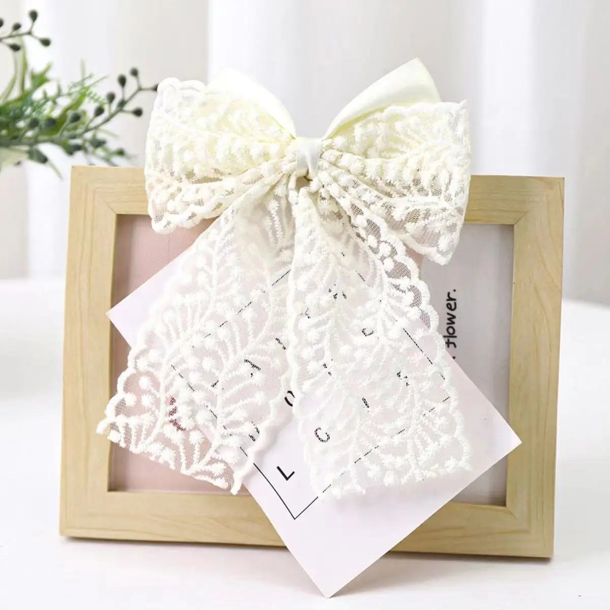 New Fashion Women Girls Black Hairpins Hair Rope Lace Flower Bow Ribbon Hair Clip Hair Ornament Barrettes Hair Accessories