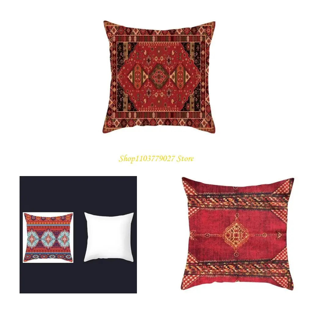 

C4DF Turkey Carpet Sofa Decoration Pillow Cover Decorative Pillow Case Protective Cover