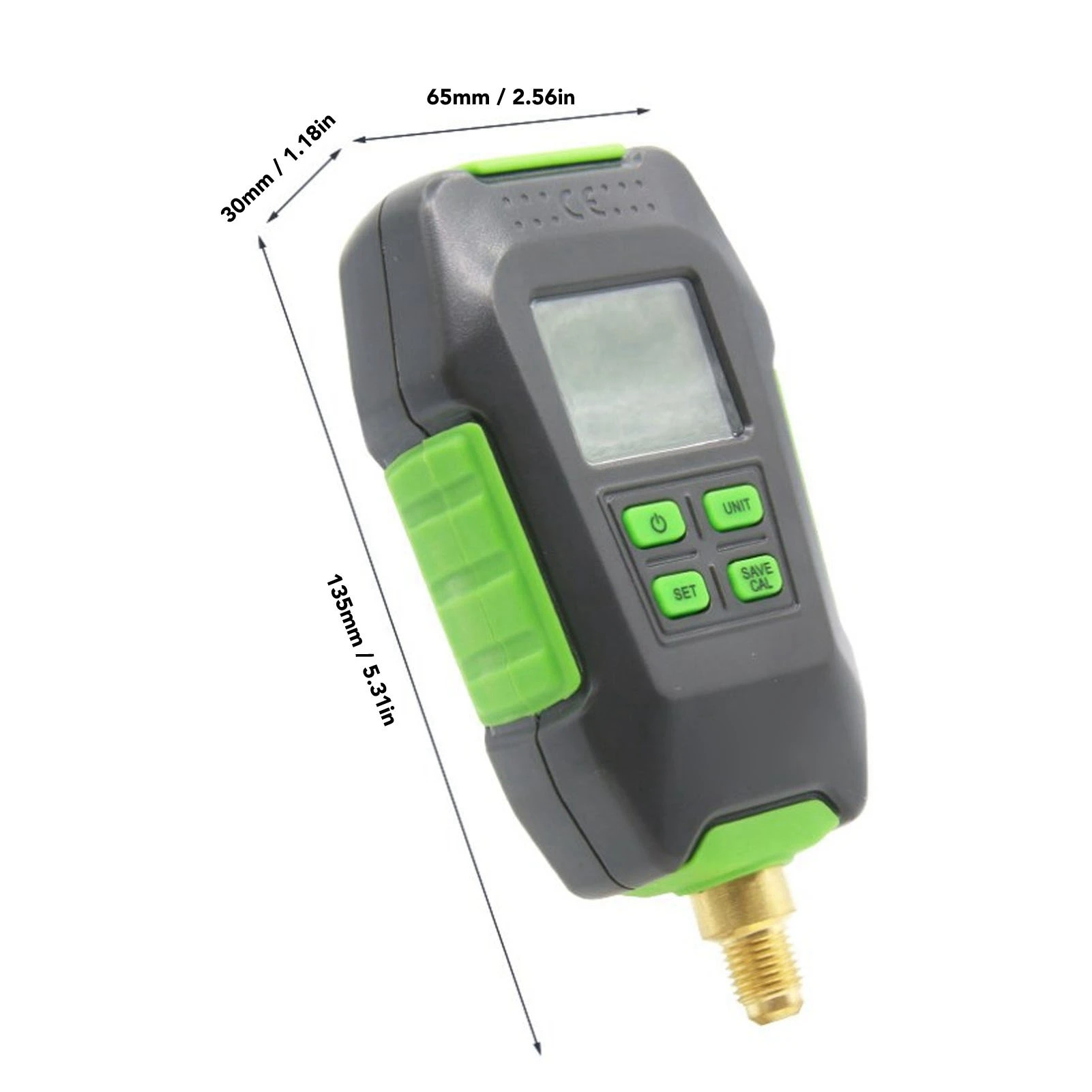 مقياس الفراغ الرقمي 7/16 بوصة 20UNF واجهة الخلفية عرض فراغ ميكرون متر للبيئة الغلاف الجوية #6