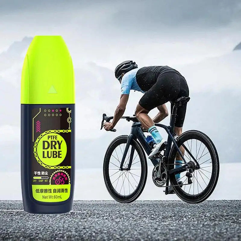 Bikes Oil Chain Lubricant Bikes Chain Lub 60ml Dry Lubricant Long-Lasting Motorcycle Lube Maintenance Tool For Outdoor Cycling