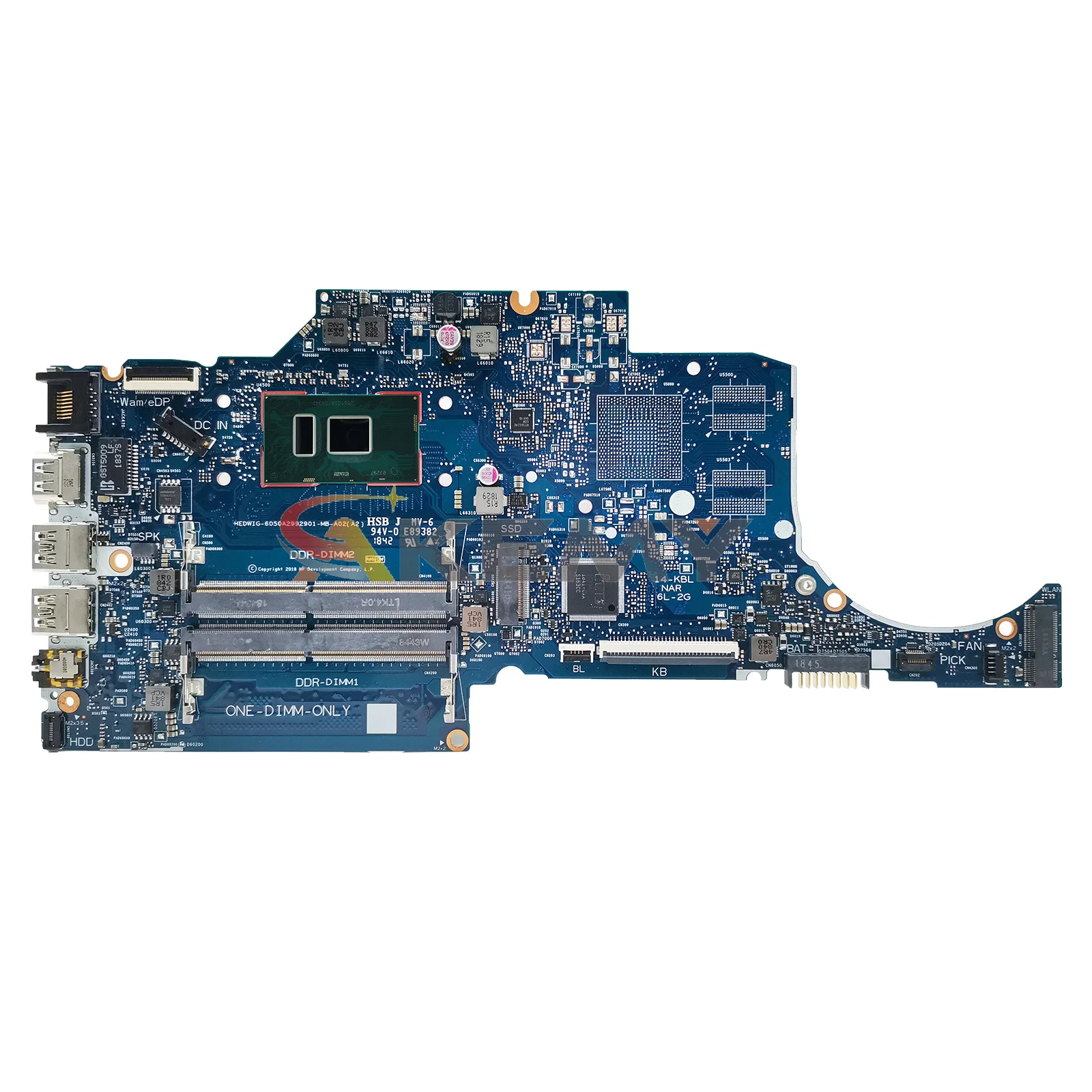 Akemy 6050 a2992901 mainboard für hp 14-cf 14s-cf L24454-601 laptop motherboard cpu i3 i5 i7 7th/8th gen