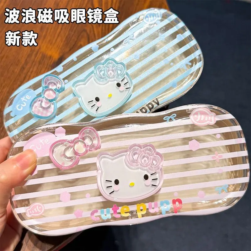 

Hello Kitty Glasses Case Cute High Beauty Portable and Portable Myopia Glasses Case Sunglasses Student Storage Simple Girl Gift