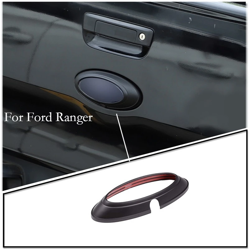 

Для Ford Ranger Wildtrak T6 T7 T8 2015-2022 автомобильные аксессуары ABS углеродное волокно автомобильный логотип задней двери крышка декоративная наклейка