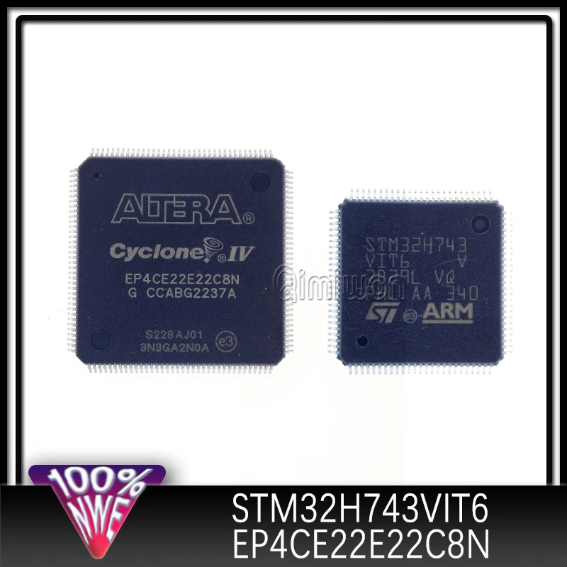 1set STM32H743VIT6+EP4CE22E22C8N QFP New original