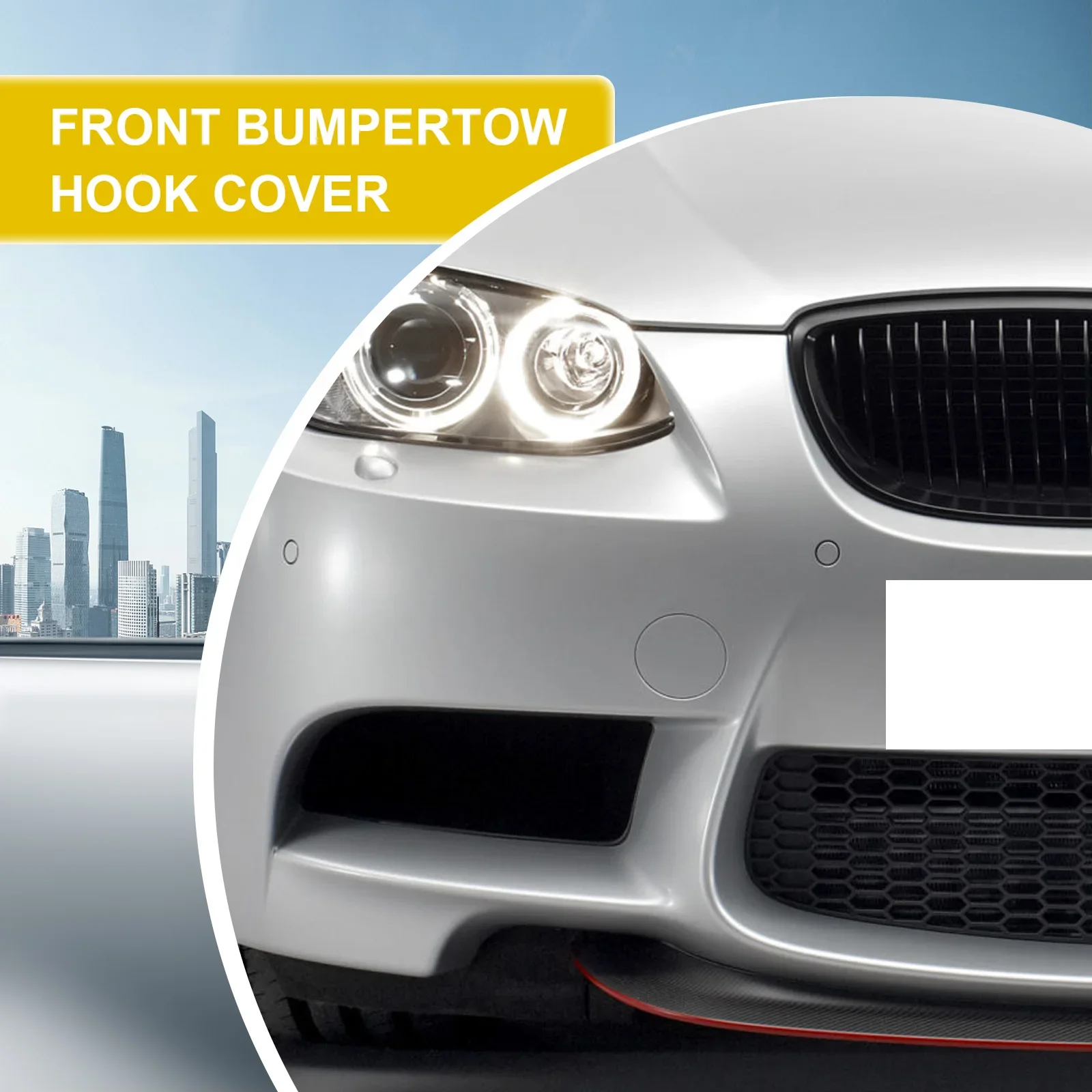 For BMW M3 4 Door E90 Sedan 2 Door E92 Coupe E93 Convertible 2007 2013 Front Bumper Tow Hook Cover Towing Eye Cap 51118043981