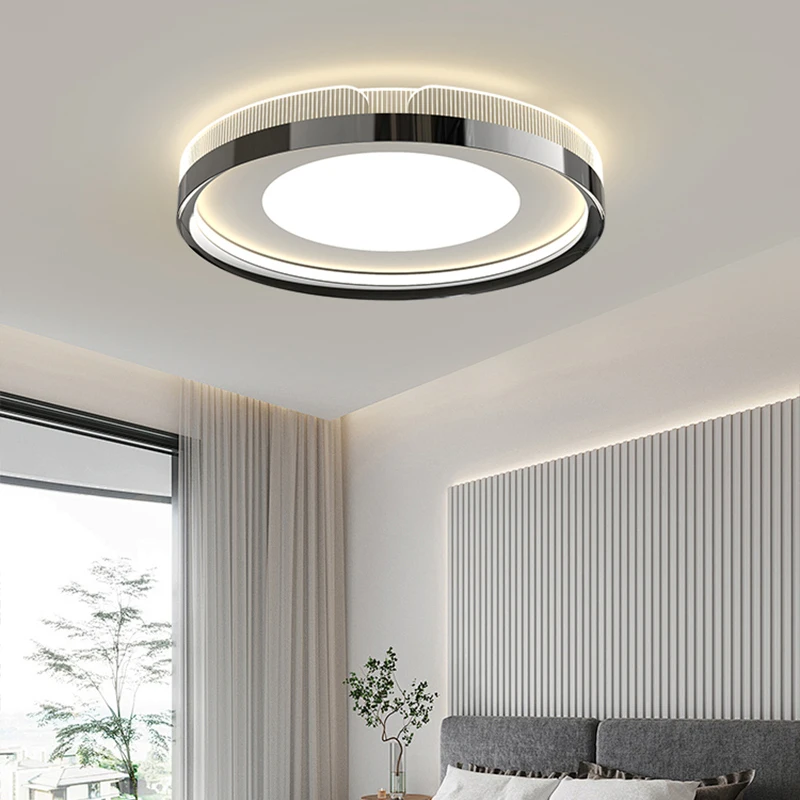 White Nordic Style LED Ceiling Light Metal Bedroom Modern Lighting Living Room Balcony Indoor Lamp Home Interior Decor Lamp