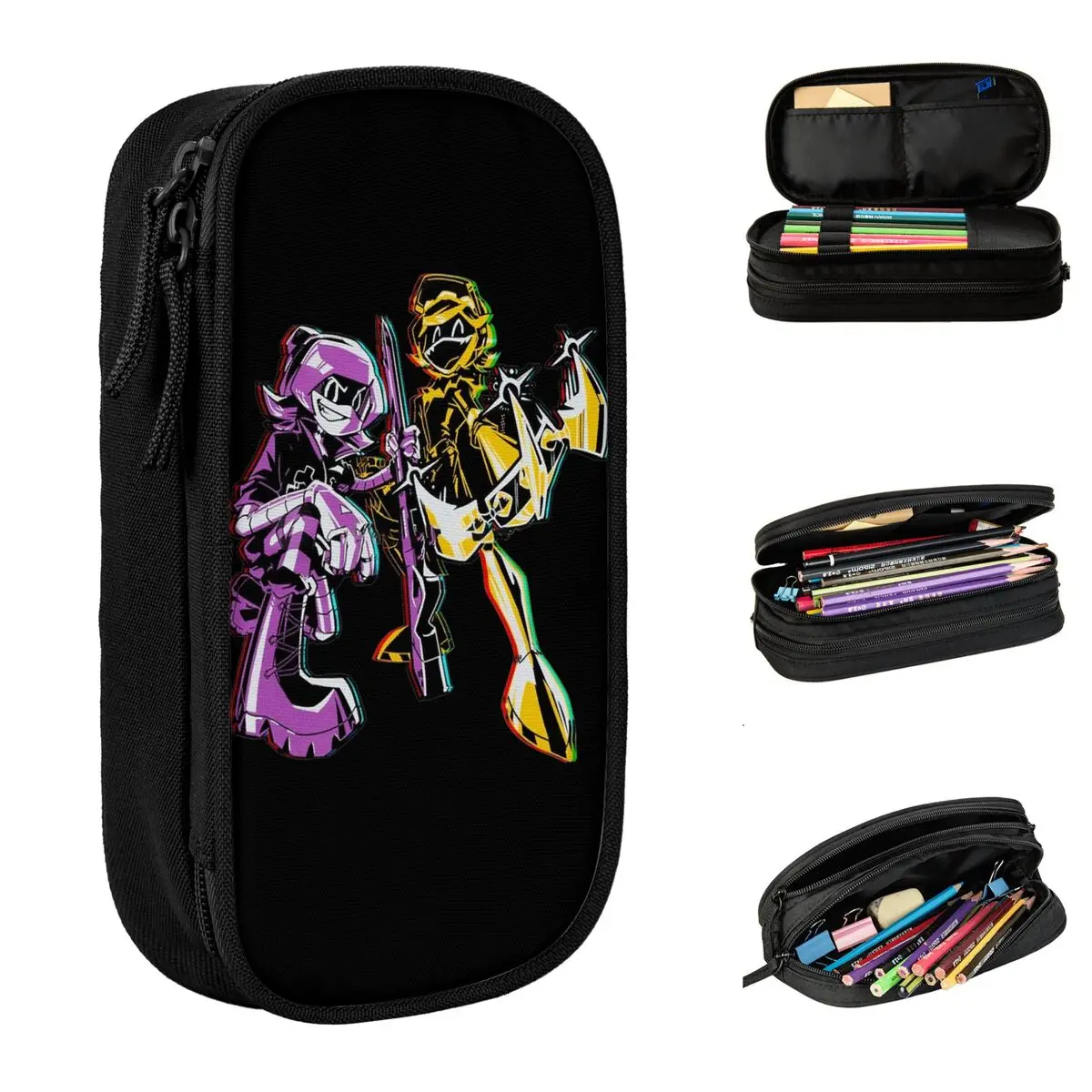 estojos murder drones n e uzi bolsa de lapis anime pen box para estudantes bolsas de grande capacidade papelaria zipper escolar 01