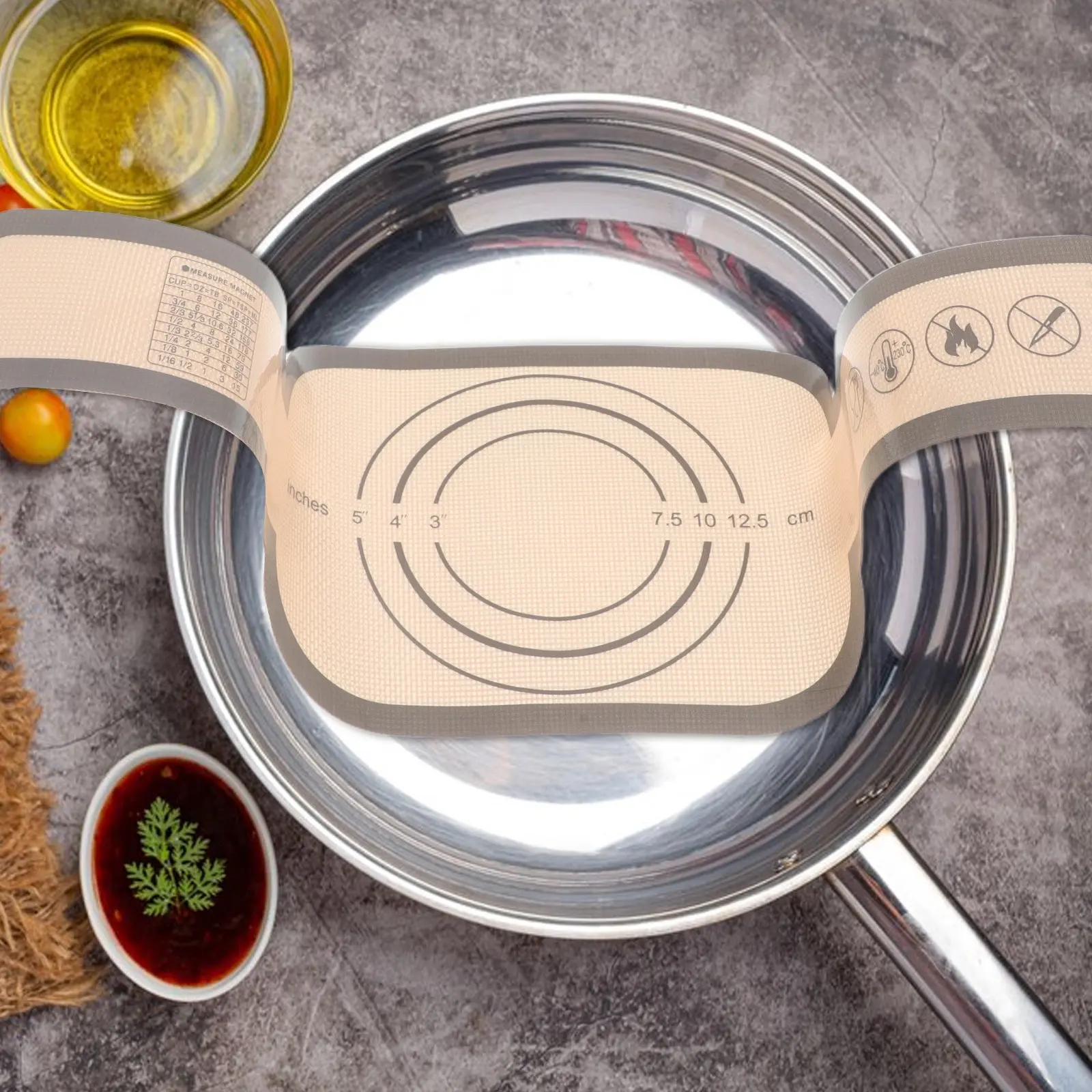 2Pcs Multi Purpose Baking Mat Heat Insulating Damp Resistant Dough Sheet for Bread Sling Roasting Grilling Reusable Oven Baking