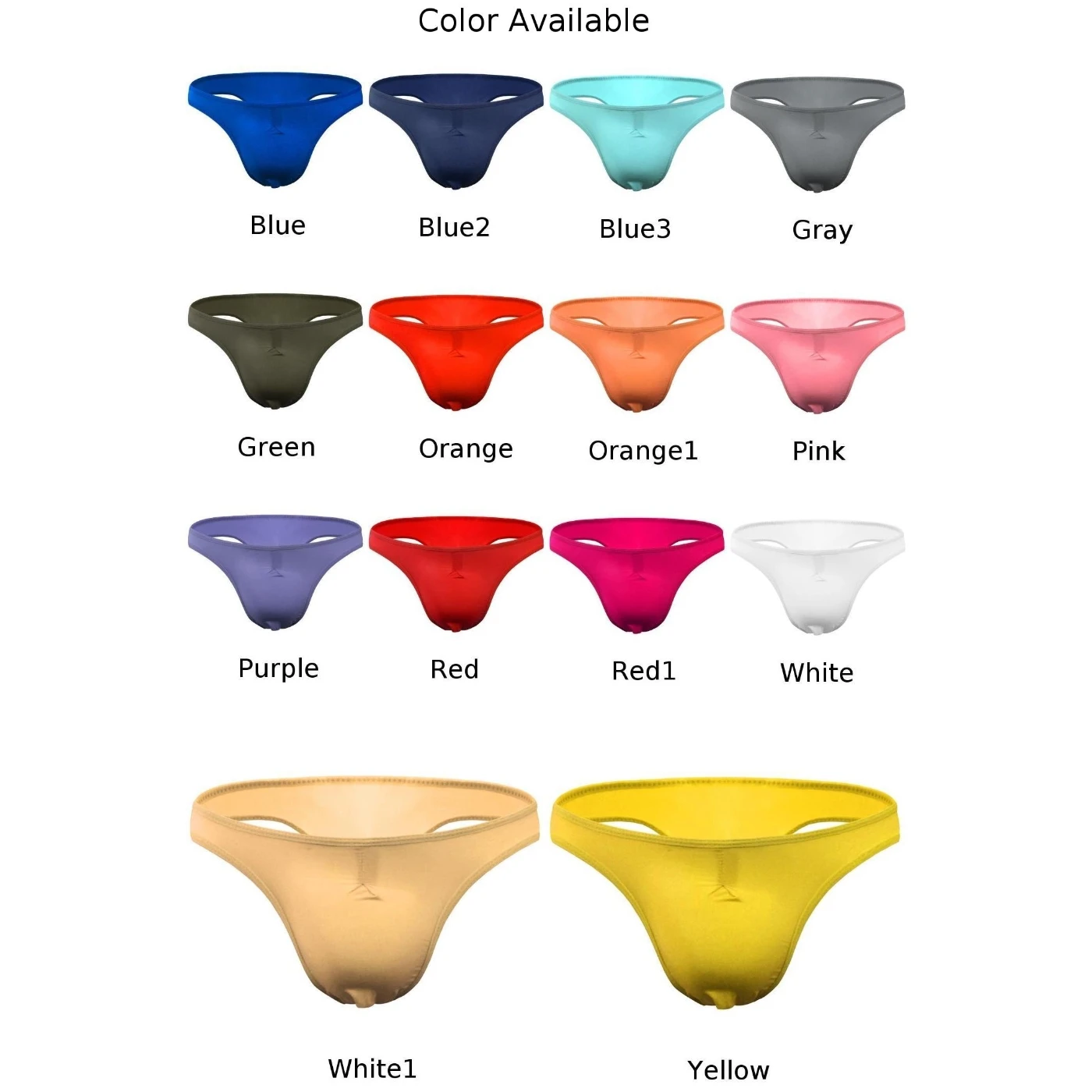 Breathable Peni Big Pouch Panties Mens G-Strings Ice Silk Underwear Bikini Briefs Trunks Shorts Bulge Pouch Soft Undies