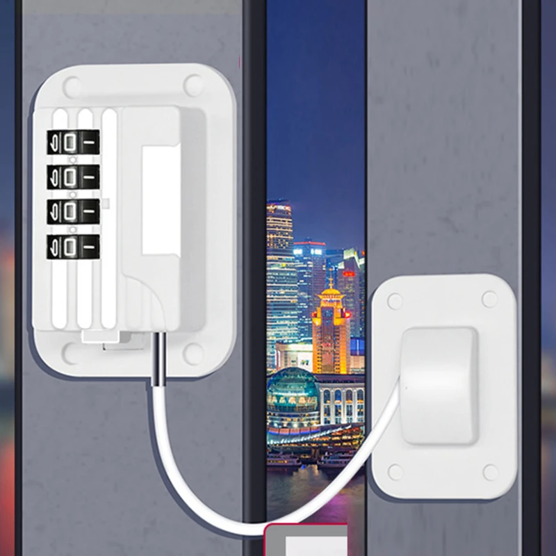 Digital Password Limit Positioning Combination Lock, Segurança das crianças Lock, Baby Safety, Proteção das crianças, Armário deslizante, Janela, Frigorífico Lock, Novo