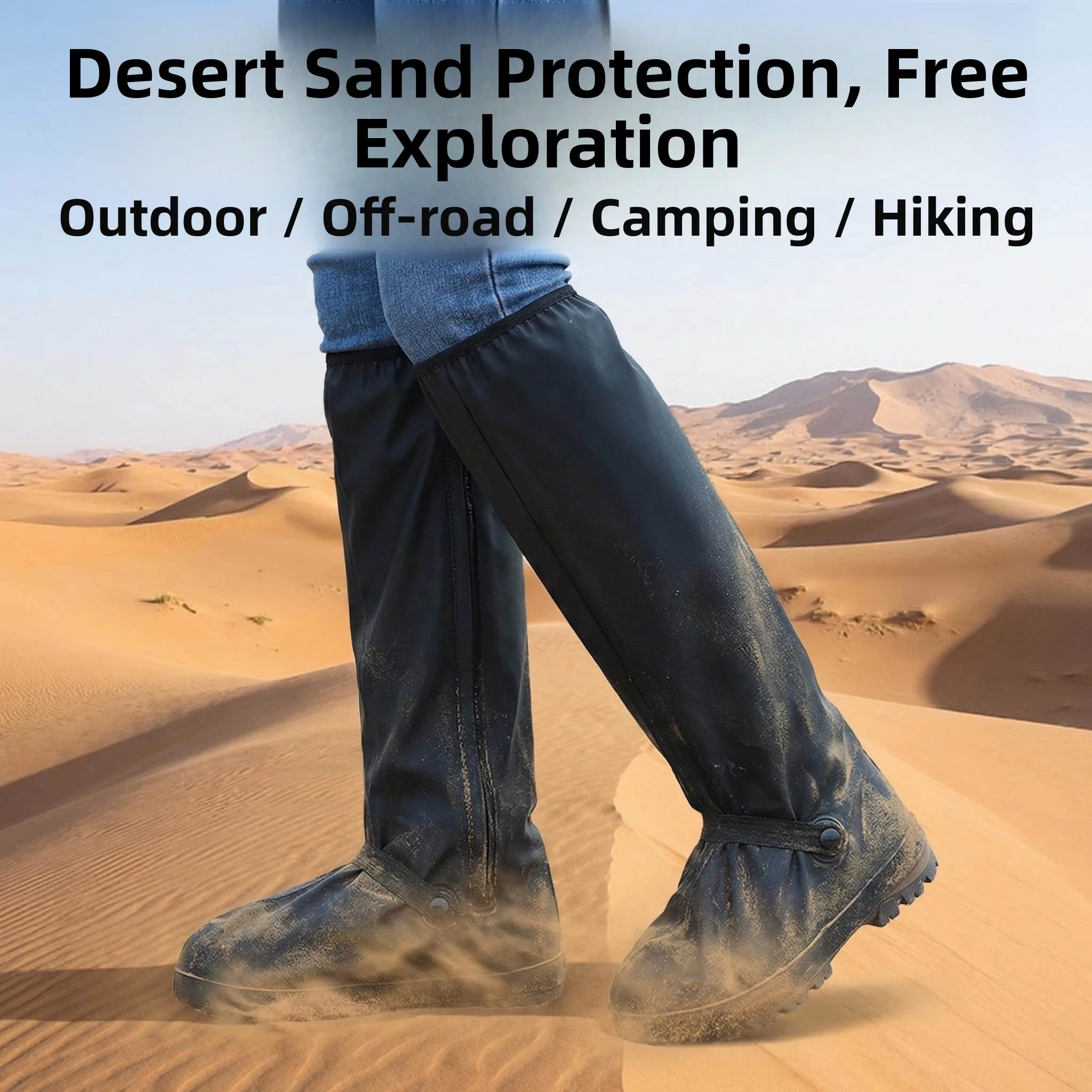 outdoor-high-tube-waterproof-shoe-covers-unisex-thickened-anti-sand-dustproof-hiking-equipment-for-desert-travel-and-trekking