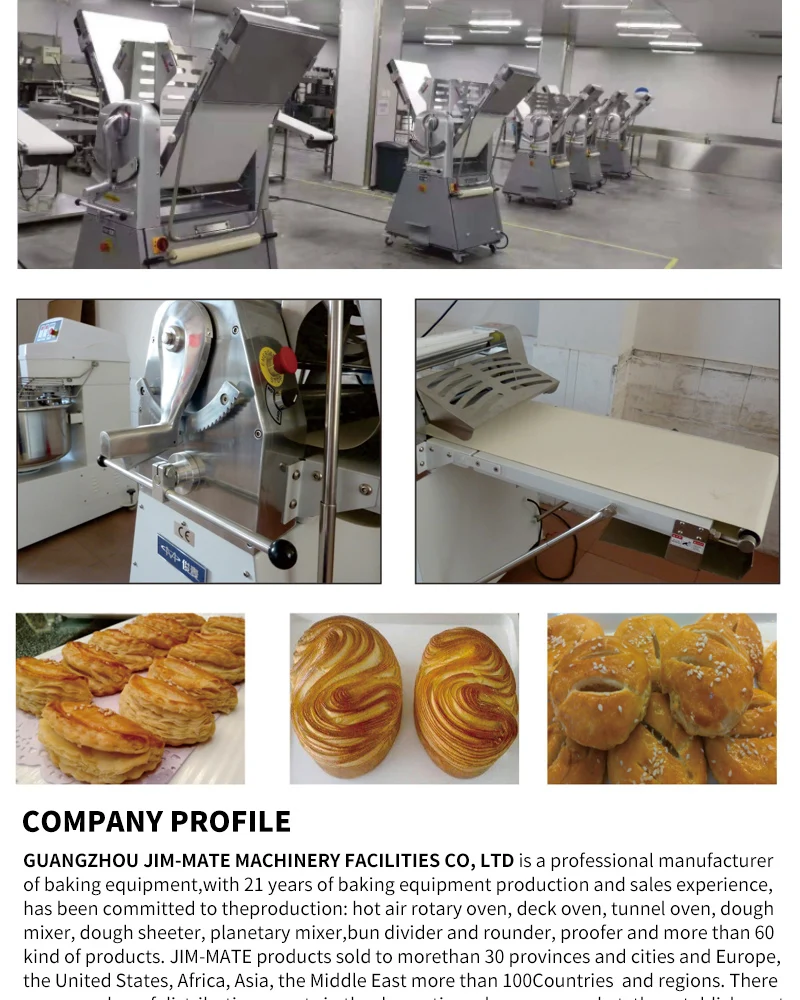 Good Quality Commercial Croissant Machine Equipment Pastry Dough Sheeter for Pastry Industrial Baking Oven