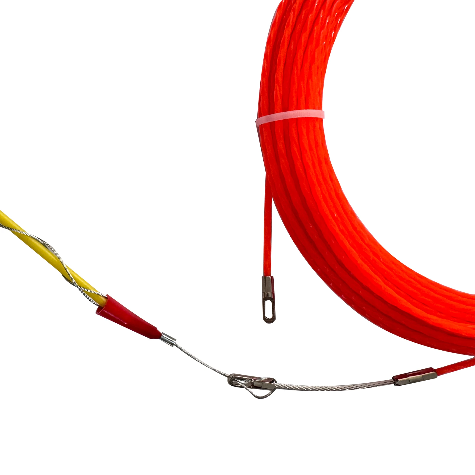 15m/30m/50m Duct Rodder Fish Tape Wire Rod Electrical Cable Puller Rod Through Wall Threader Kit