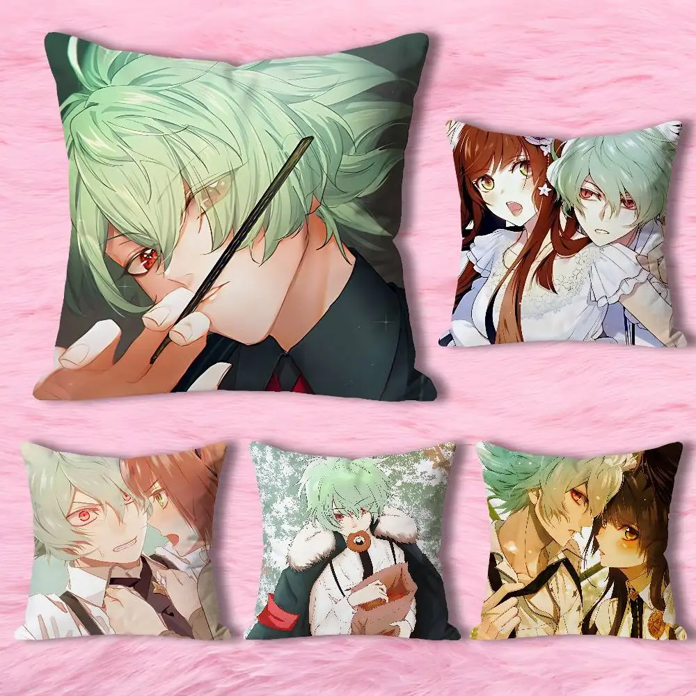 

C-Collar Malice Takeru Sasazuka Pillow Cases for Bedroom Living Room Sofa Home Decor Polyester Cushion Cover with Zipper