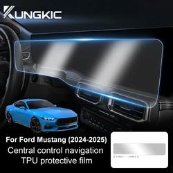 TPU For Ford Mustang 2024 2025 2026 Central Control Navigation Screen Protection Film Anti-scratch Sticker RHD LHD Accessories