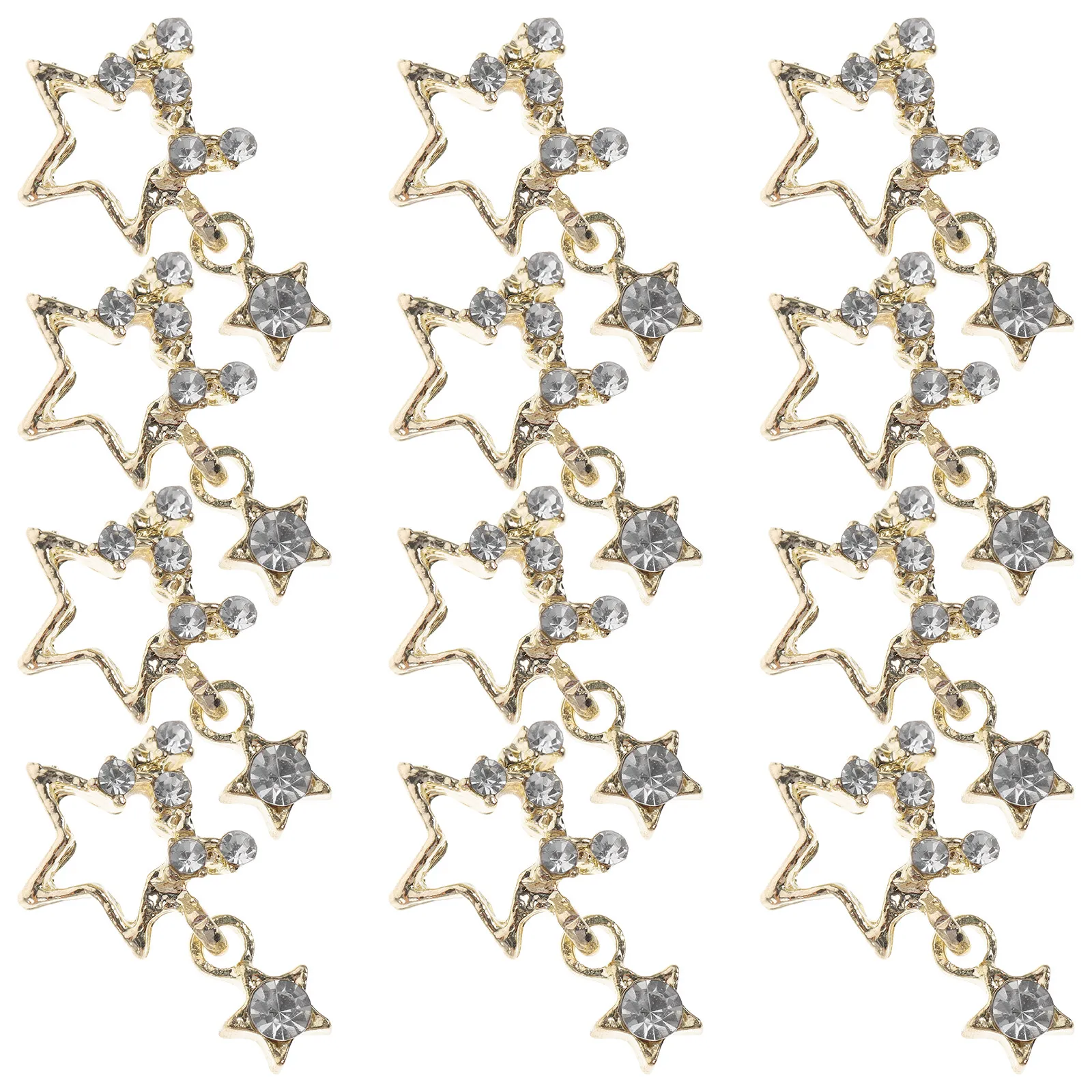 20 Pcs Dangle Nail Charms Gems for Nails Design Decoration Rhinestone Gemstones Rhinestones Mini