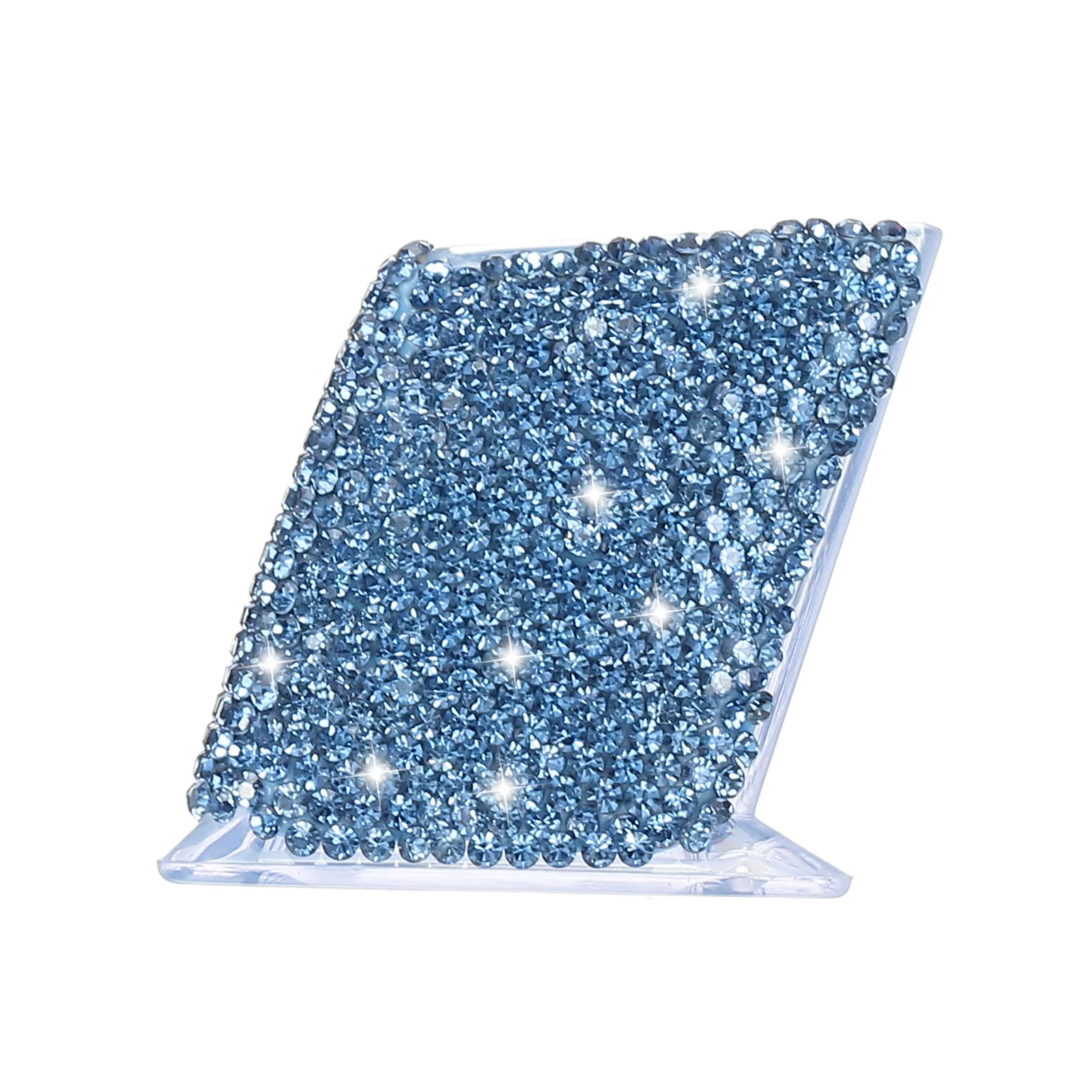 1/2Pcs Rhinestone Business Card Holder Crystal Business Card Case Bling Name Card Organizer Desktop Display Stand for Office