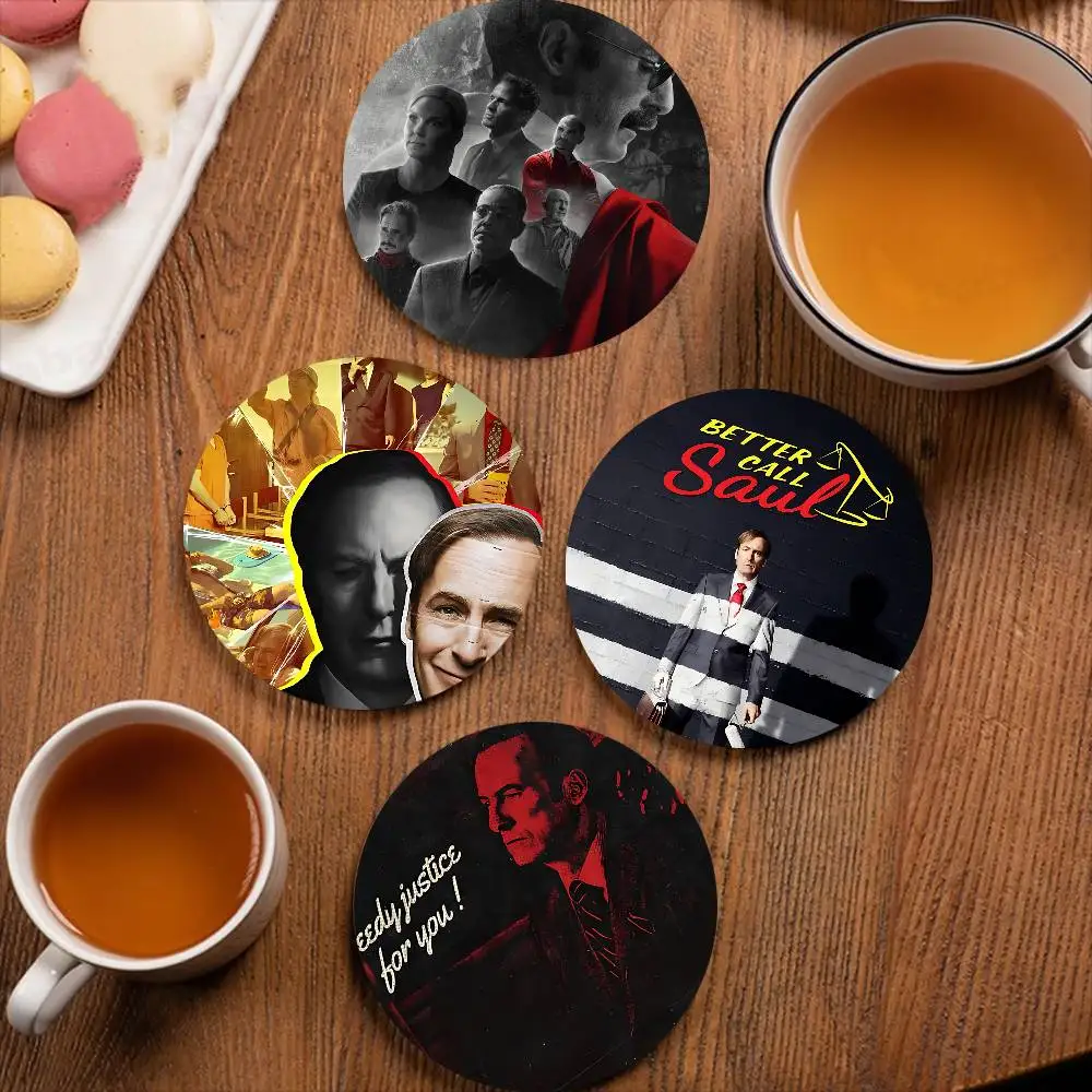 Better Call Saul Classic Vintage Wooden Coaster Coffee Teacup Decoration Coffee Shop Beverage Shop Family Restaurant