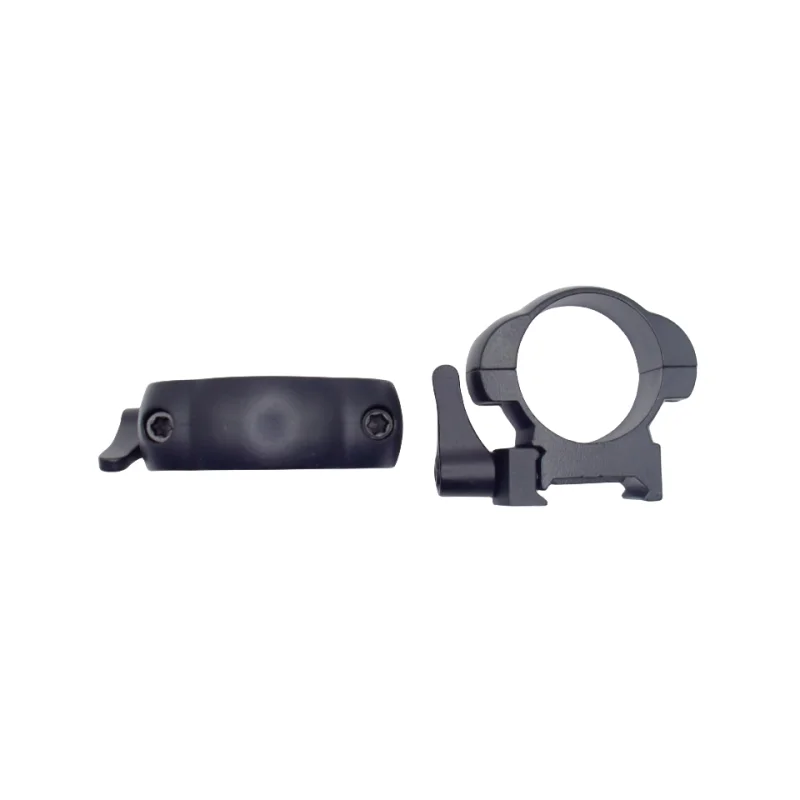 2Pcs/Set Medium Porfile Rifle Scope Steel Mounts Ring 30mm with 21mm Picatinny Rail Tactical Flashlight QD Mount