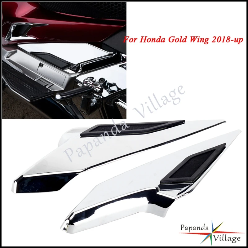 Motorcycle Accessories Chrome Engine Side Fairing Cover Decoration Accents For Honda Goldwing GL 1800 Tour DCT Airbag 2018-2022