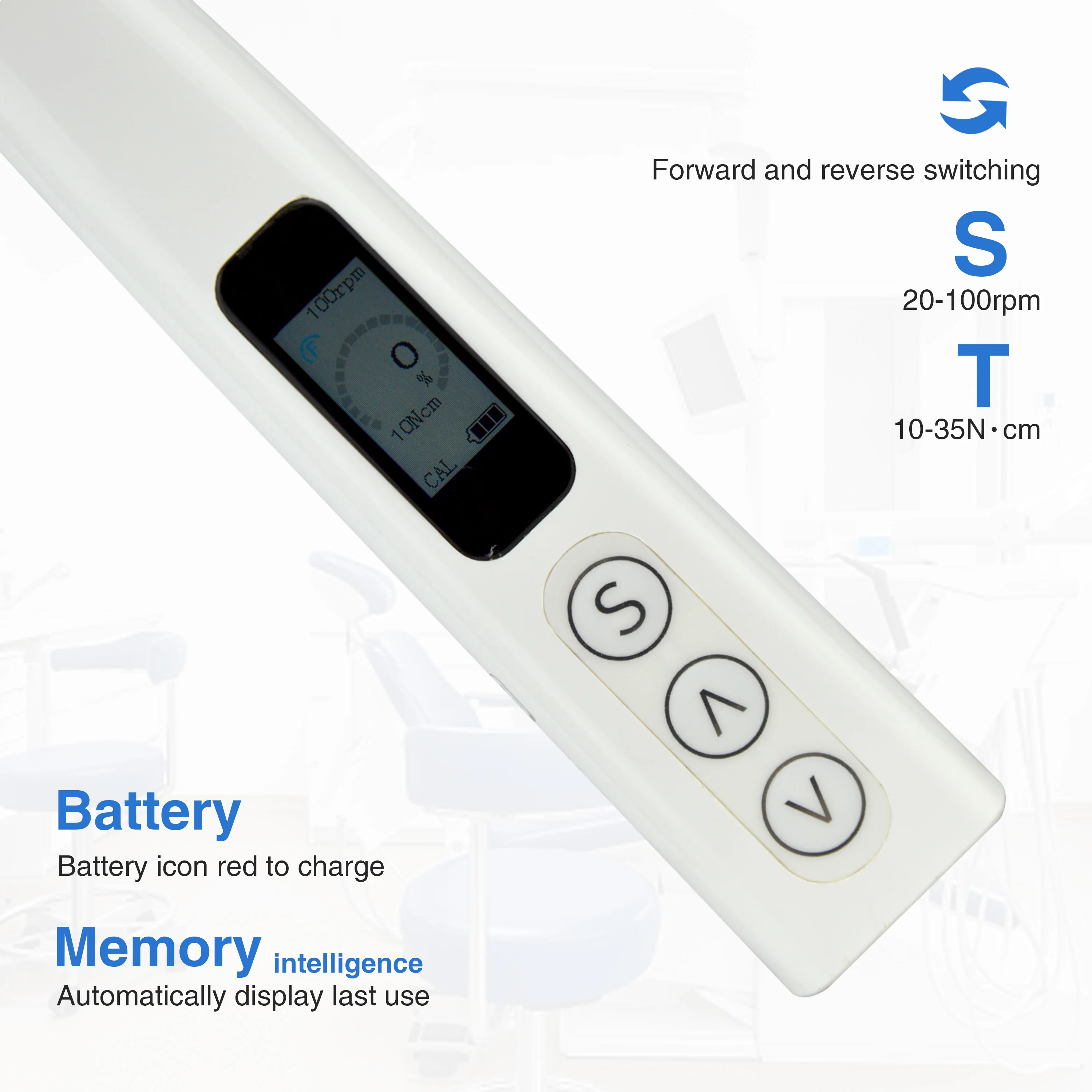 Dental Electric Wireless Implant Torque Wrench Contra Angle Torque Dental Implant Screw Removal Kit Screwdriver Implant System