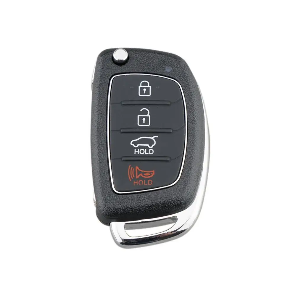 4 Buttons Car Remote Key Shell Auto Case Replacement Parts Fit for Hyundai / Santa-/ Fe Sonata-/ Tucson- Accent I30 / I40 / I45