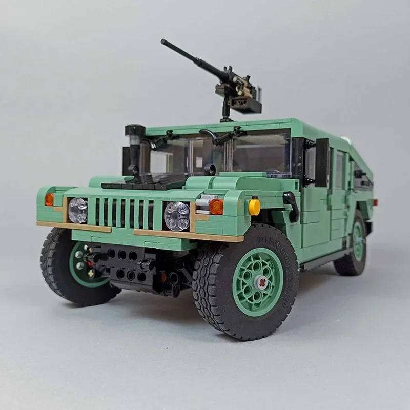 Modelo de coche militar Moc, ladrillos de construcción, tecnología de vehículos de alto rendimiento, bloques modulares, regalos, juguetes de Navidad, conjuntos de bricolaje, montaje